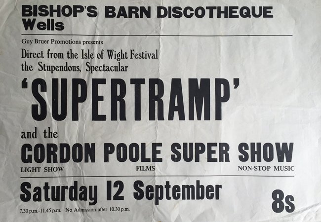 Supertramp Bishops Barn Wells