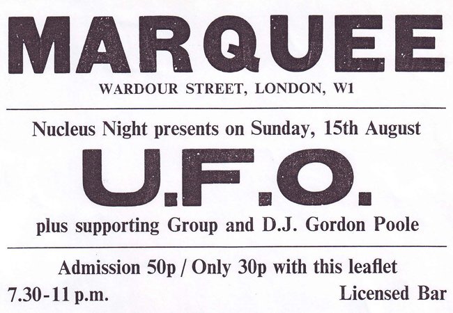 Marquee Club UFO