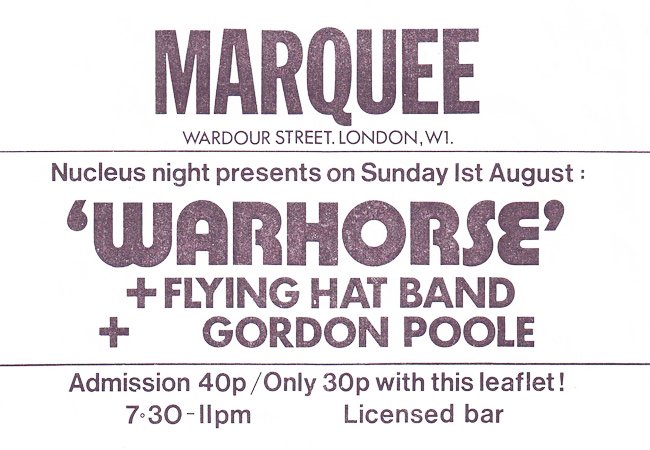 Marquee Club Warhorse