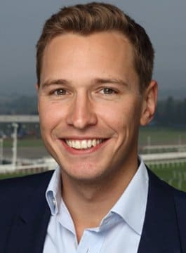 Oli Bell ITV Horse Racing presenter